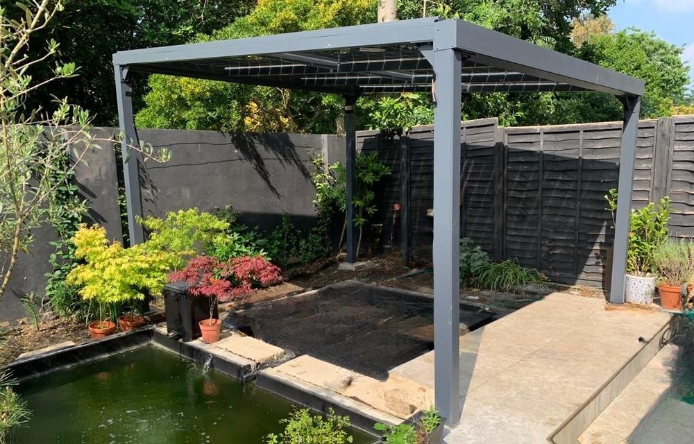 solar pv garden canopy